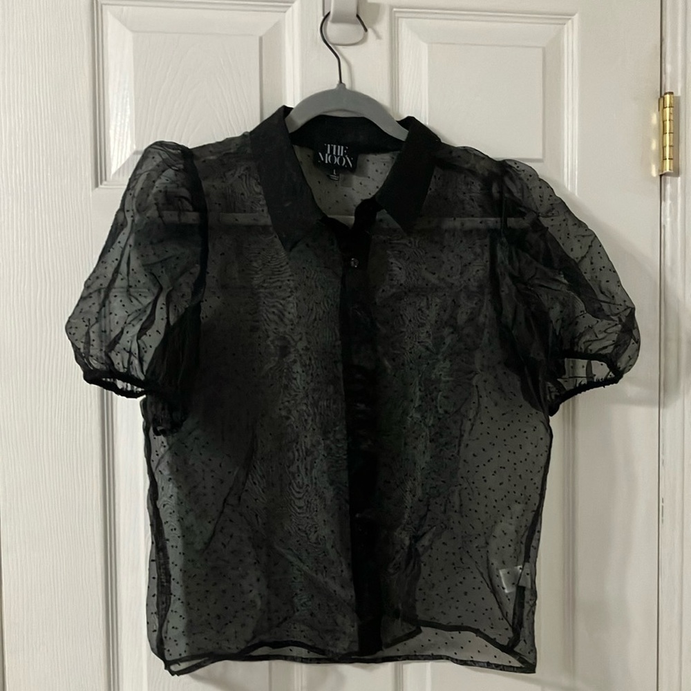 Black Sheer Blouse